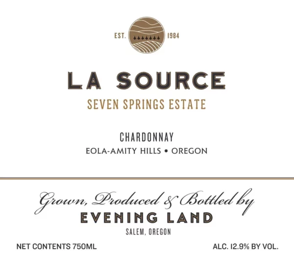 Evening Land 'Seven Springs Vineyard' La Source Pinot Noir 2021