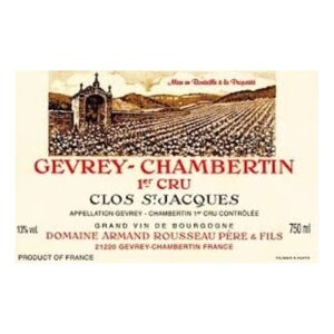 Domaine Armand Rousseau Gevrey Chambertin Clos Saint Jacques 1er Cru 2020